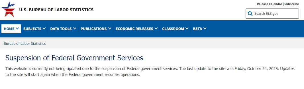 美国劳工统计局公告