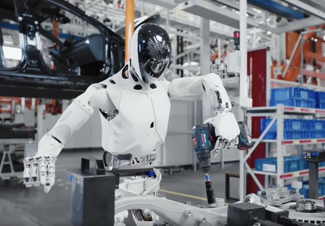 △小鹏机器人进入汽车工厂