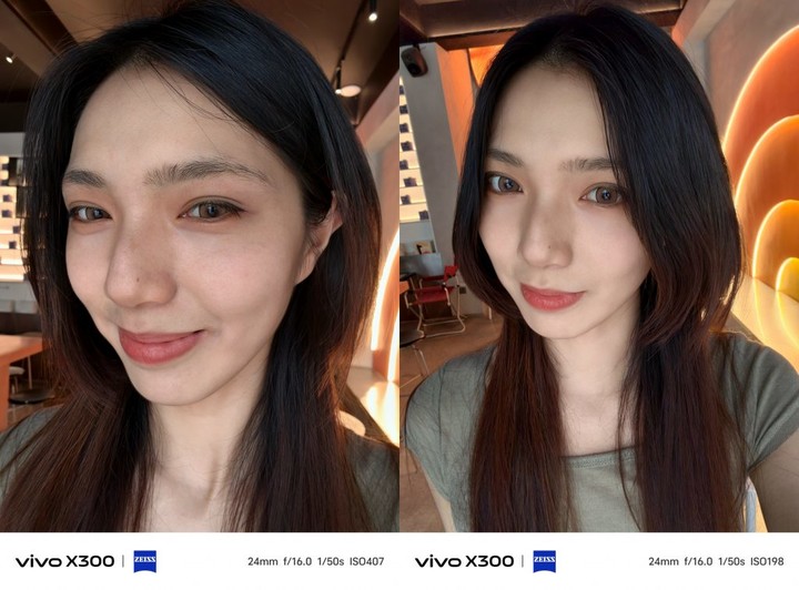 ▲ 左边：「真实」效果；右边：「透亮」效果