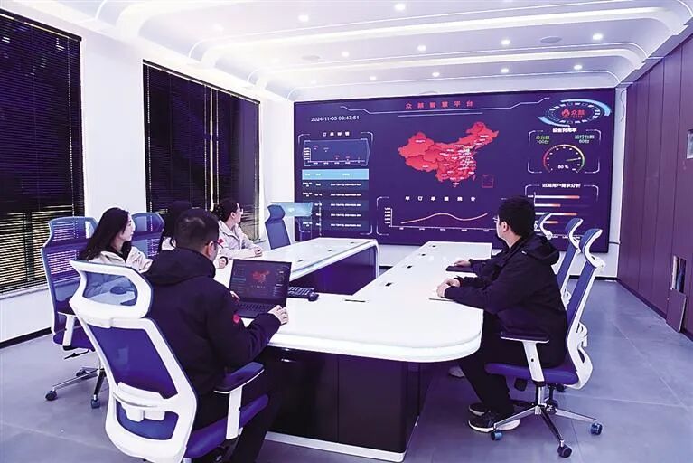 河北众燚核电装备有限公司智慧平台实时显示各项数据。