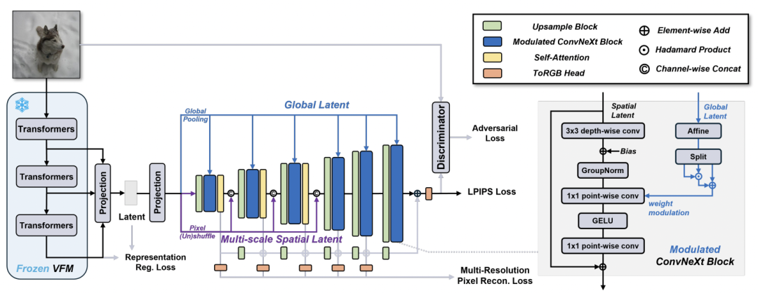 图 3：VFM-VAE 的总体框架。