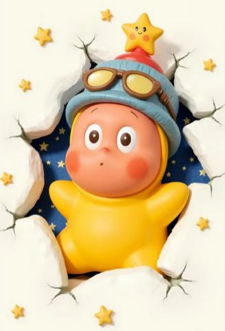 ▲泡泡瑪特新IP“星星人”。