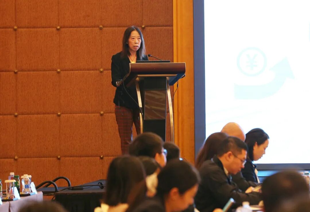 图：普兰金服李映辉总裁作主题发言