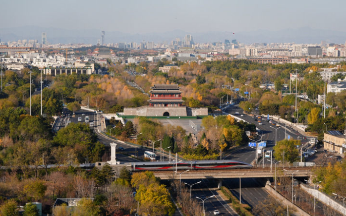 ▲11月13日，北京中轴线和城市景观。图/新华社