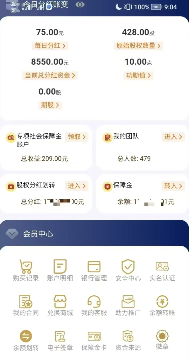 偽造的綠地香港App頁面