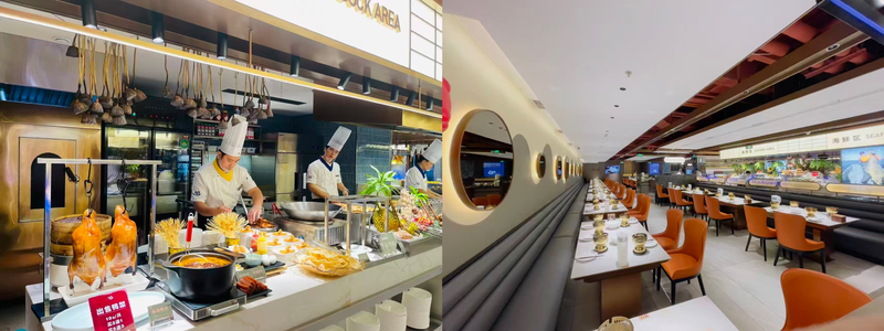 ▲初色海鲜自助火锅，店内环境。图/新京报资料图