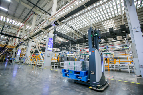 美的洗衣机生产车间（资料图）  张梦瑶摄