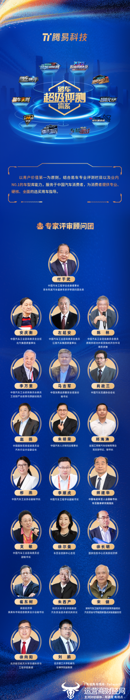易车超级评测体系&权威专家评审团