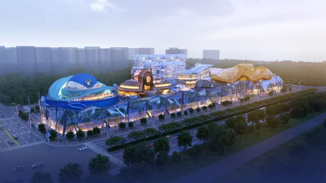 ▲ 火星人居科幻城项目概念方案图