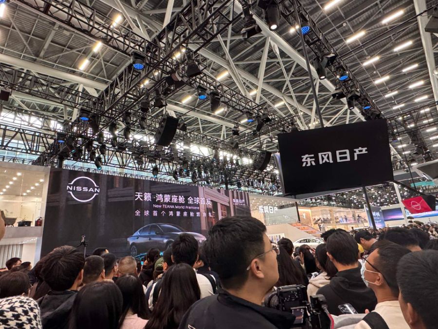 东风日产展台，21世纪经济报道记者 焦文娟/摄