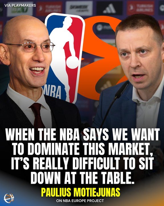 欧篮联CEO：NBA来欧洲应该秉承合作态度 而非强势主导姿态