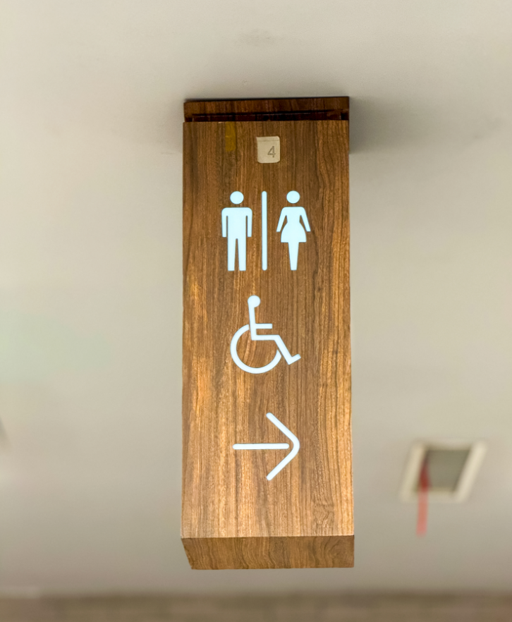 ▲资料图：某公共场所的卫生间指示牌。图/IC photo