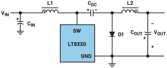 图8 简化的反相转换器