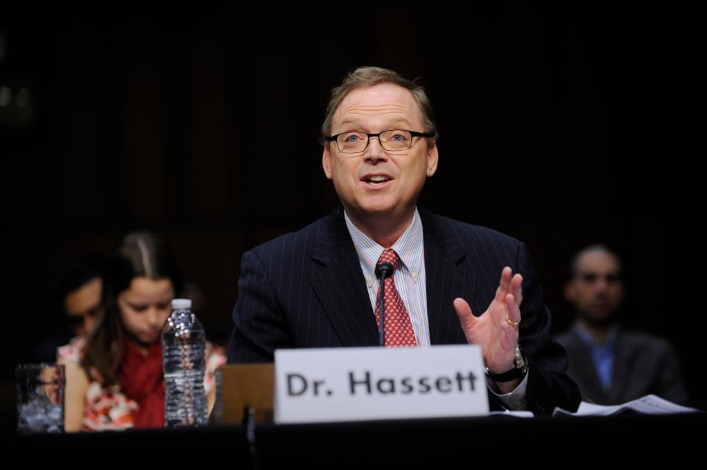 　　这是凯文·哈西特的资料照片。