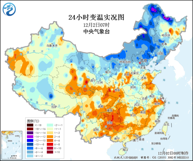 寒潮过境京津冀等地寒意袭人 今明两天江淮江南等地有大风降温