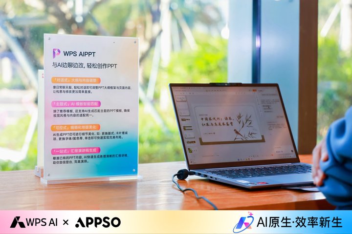 ▲WPS AIPPT 盲盒挑战，参加活动的朋友正在使用 WPS AIPPT 制作