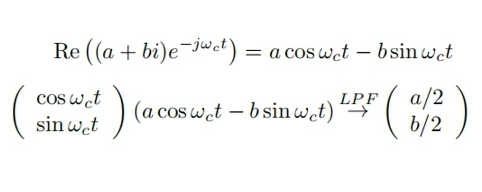 图4&nbsp;上下变频的数学原理
