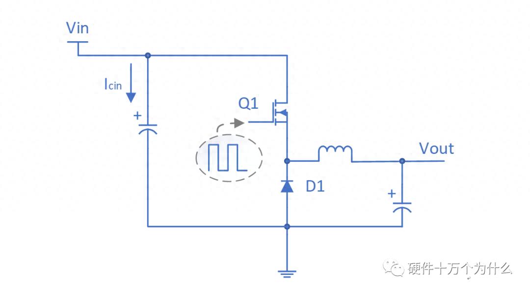 图5.1 非同步Buck变换器基本电路