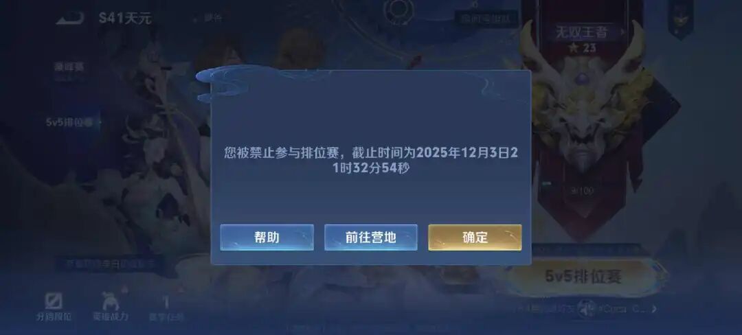 豆包手机助手代打王者后被禁赛10分钟，图源/网络