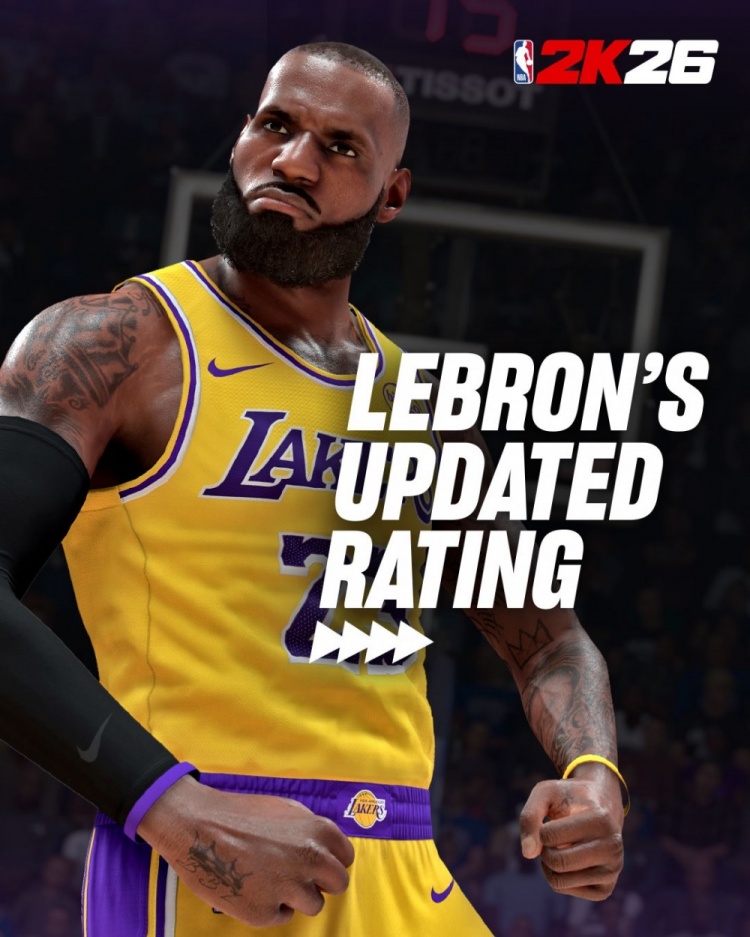 41岁仍92！2K总裁晒詹姆斯历年评分：连续20多年保持90+了