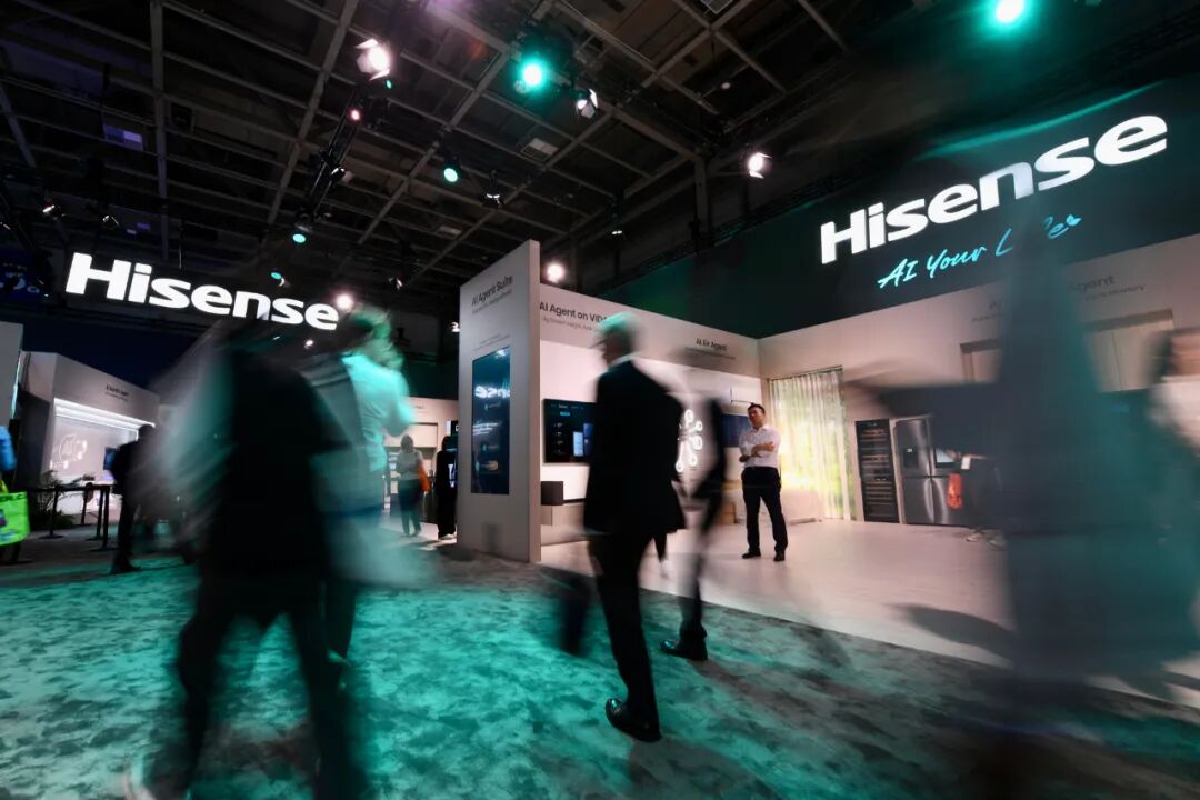 这是2025年9月5日在德国柏林国际消费电子展上拍摄的海信展区。新华社
