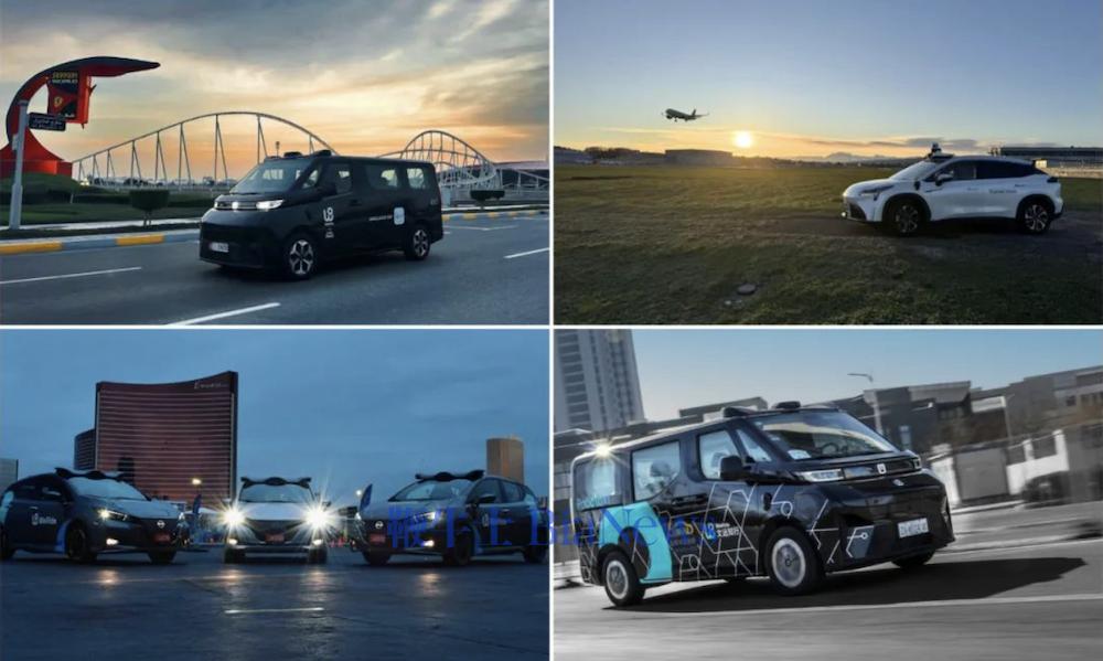 ▲文远知行自动驾驶出行服务车辆