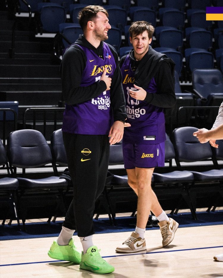 今日复出！湖人官推晒在费城训练片段：东契奇后撤步三分