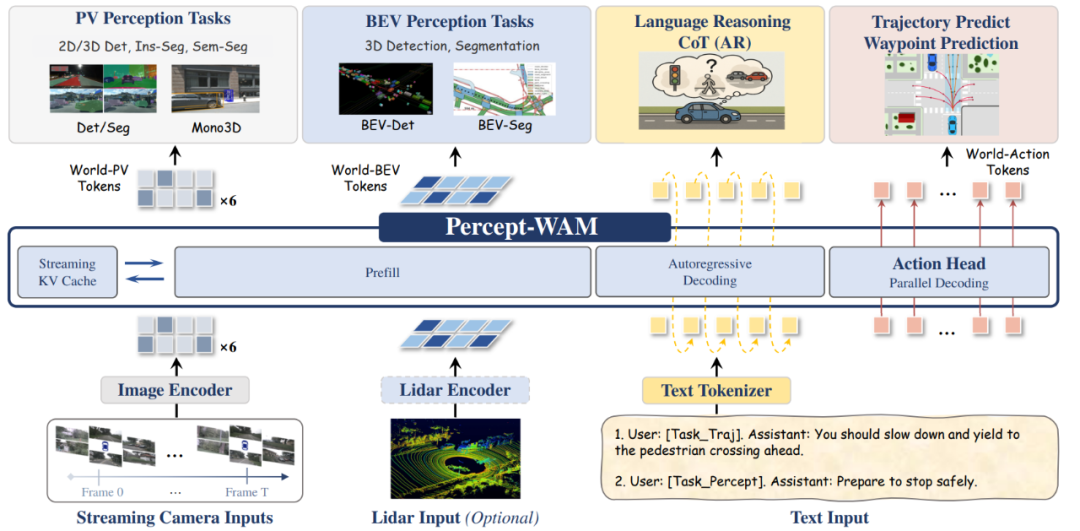 图 1：Percept-WAM 模型整体架构图