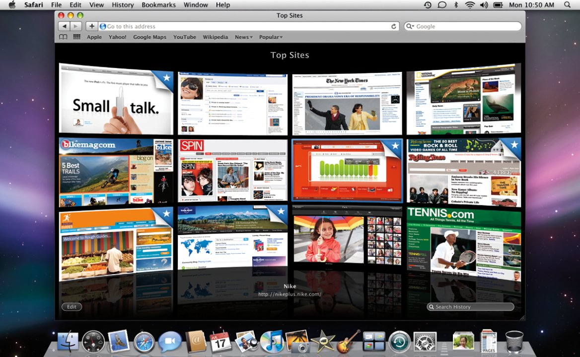 Mac OS X Snow Leopard 中 Safari 浏览器运行 JavaScript 性能是 IE 的 7.8 倍