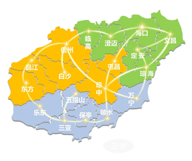    海南电网N*100G传输网架构示意图