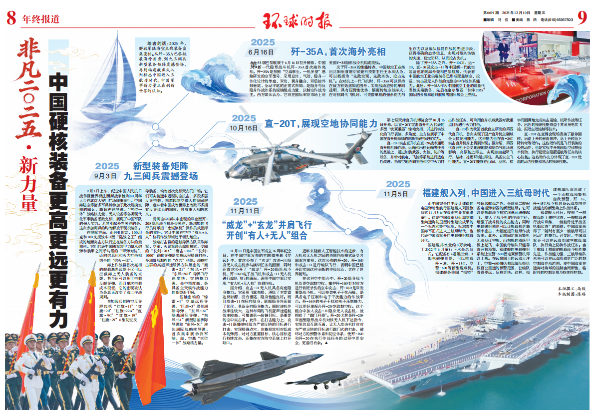 【非凡2025·新力量】中国硬核装备更高更远更有力