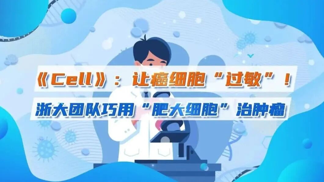 让癌细胞“过敏”：浙大团队发现抗癌“新利器”，巧用“肥大细胞”治肿瘤