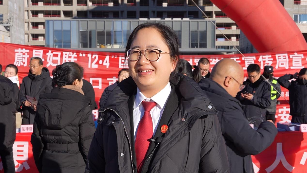 蔚县人民法院政治处主任许静。 王意天摄