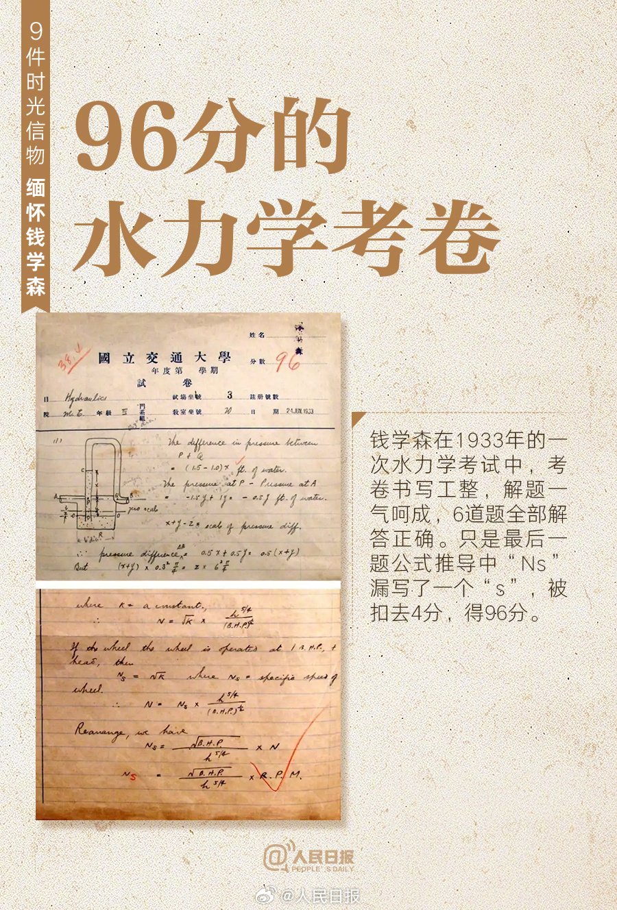 9件时光信物，缅怀钱学森