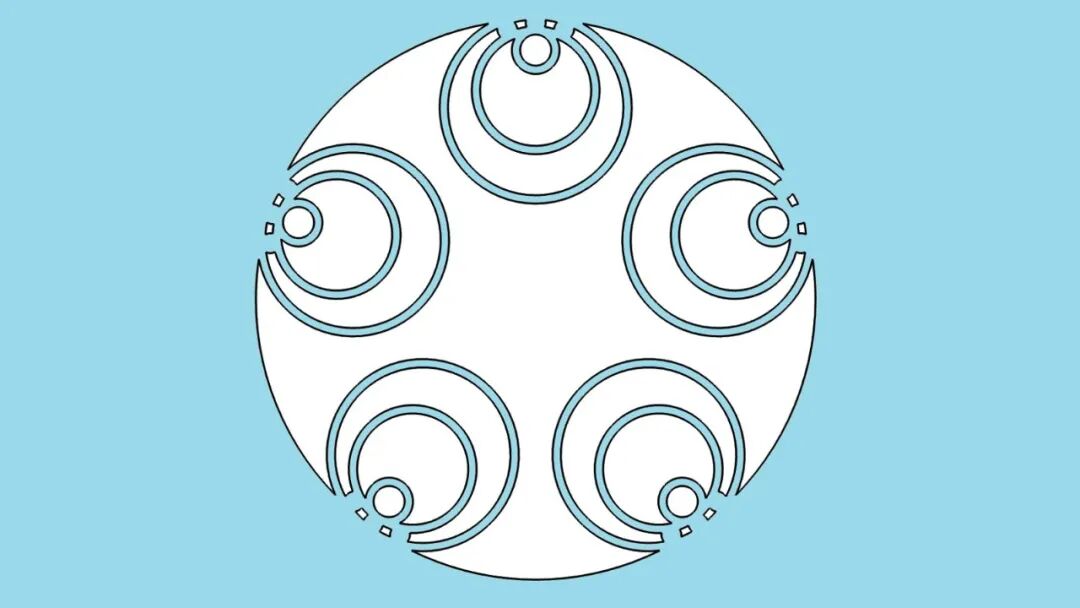 稳定结构空芯光纤结构示意图