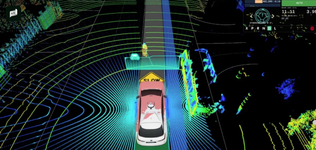 　　▲实时生成的点云图，来源：小马智行