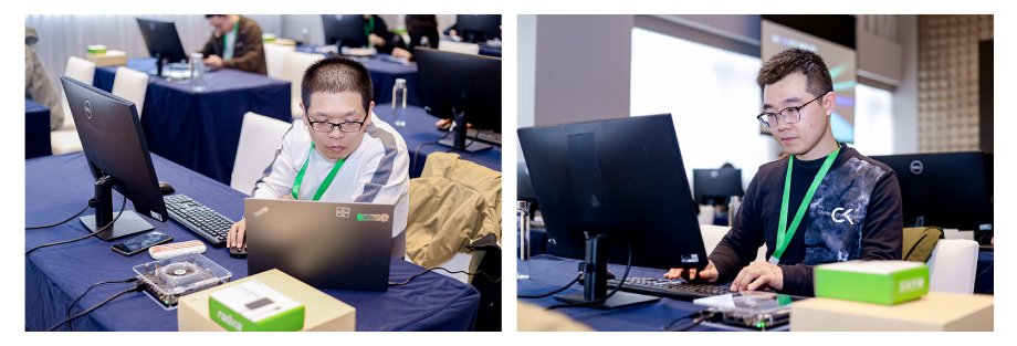 开发者代表在现场分享开发实践体验