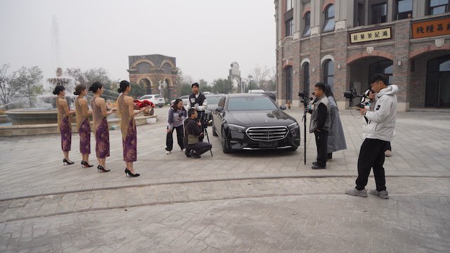 竖店微短剧拍摄现场