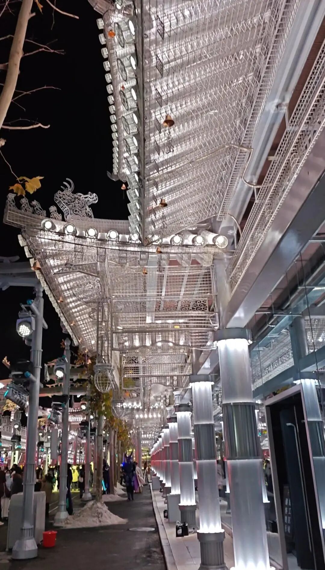 万岁山雪夜秒变广寒宫，大批游客打卡“银丝古建”_新浪财经_新浪网