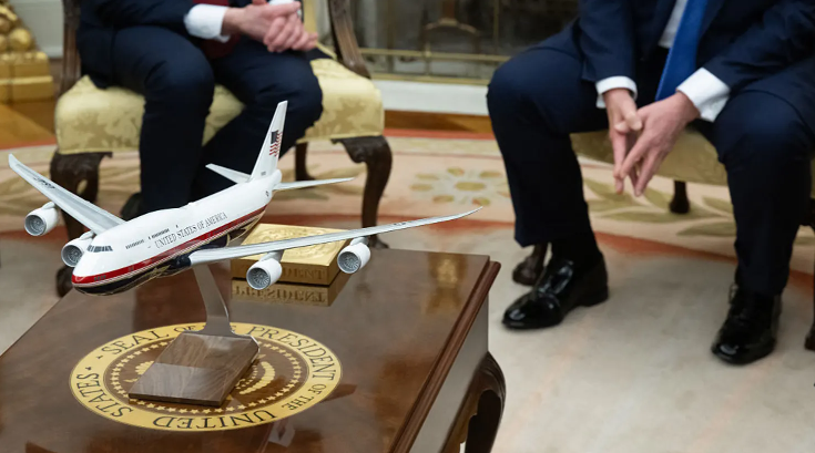 △新型“空军一号”的设计模型（资料图）