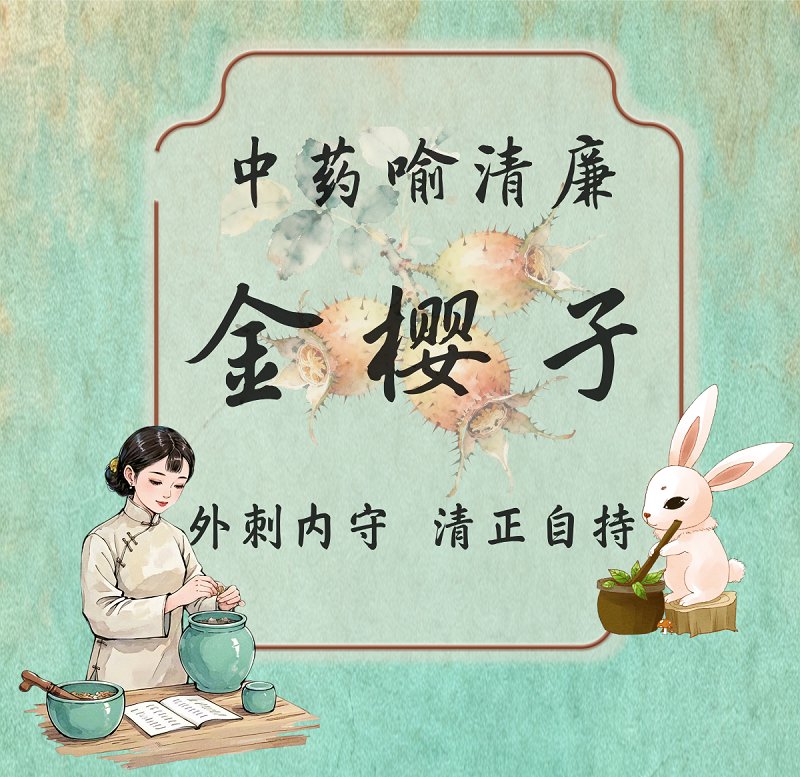 中药喻清廉丨金樱子：外刺内守 清正自持