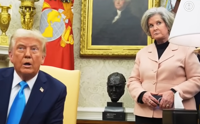 视频截图，特朗普与怀尔斯