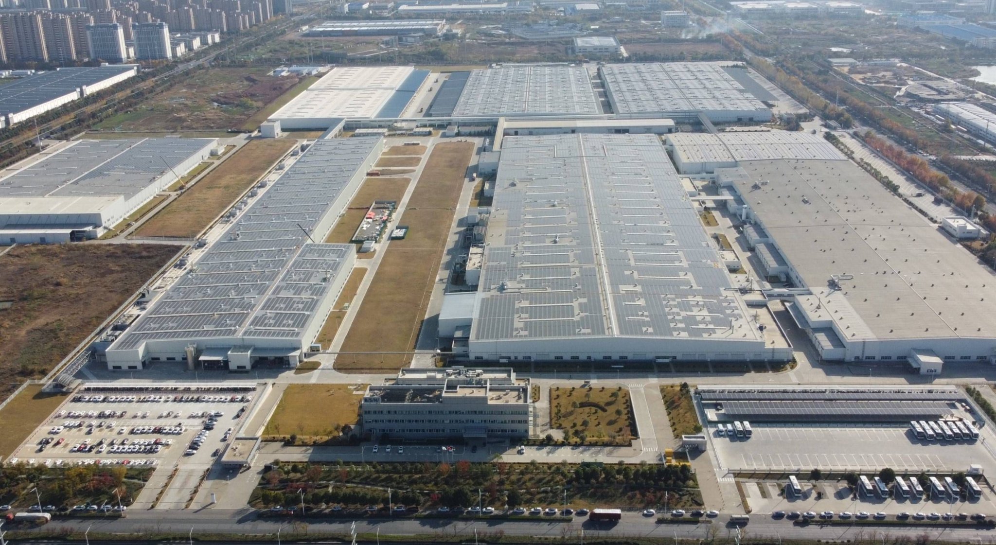 这是位于安徽省滁州市的博西家电生产基地鸟瞰（受访者供图）。新华社发