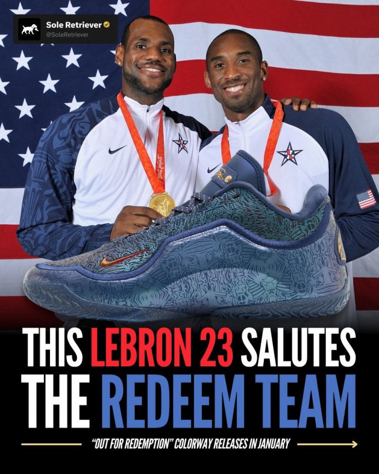 以08美国男篮救赎之队为灵感！詹姆斯球鞋LeBron 23推出新配色