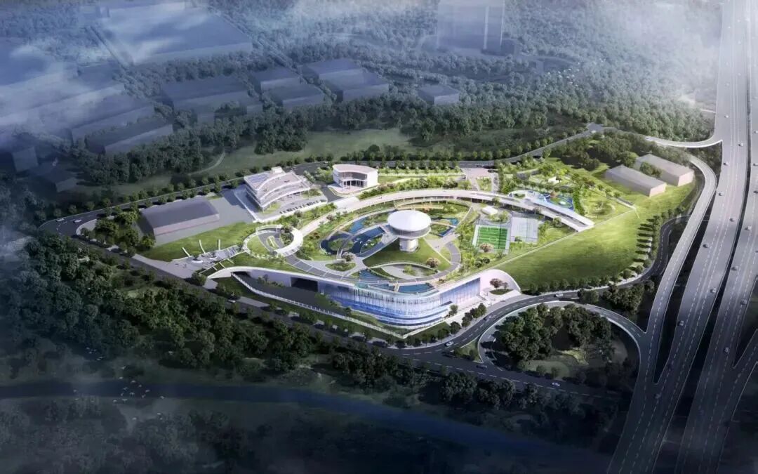 ▲ 图源：中建三局深圳有限公司 | 章阁综合水质净化厂效果图