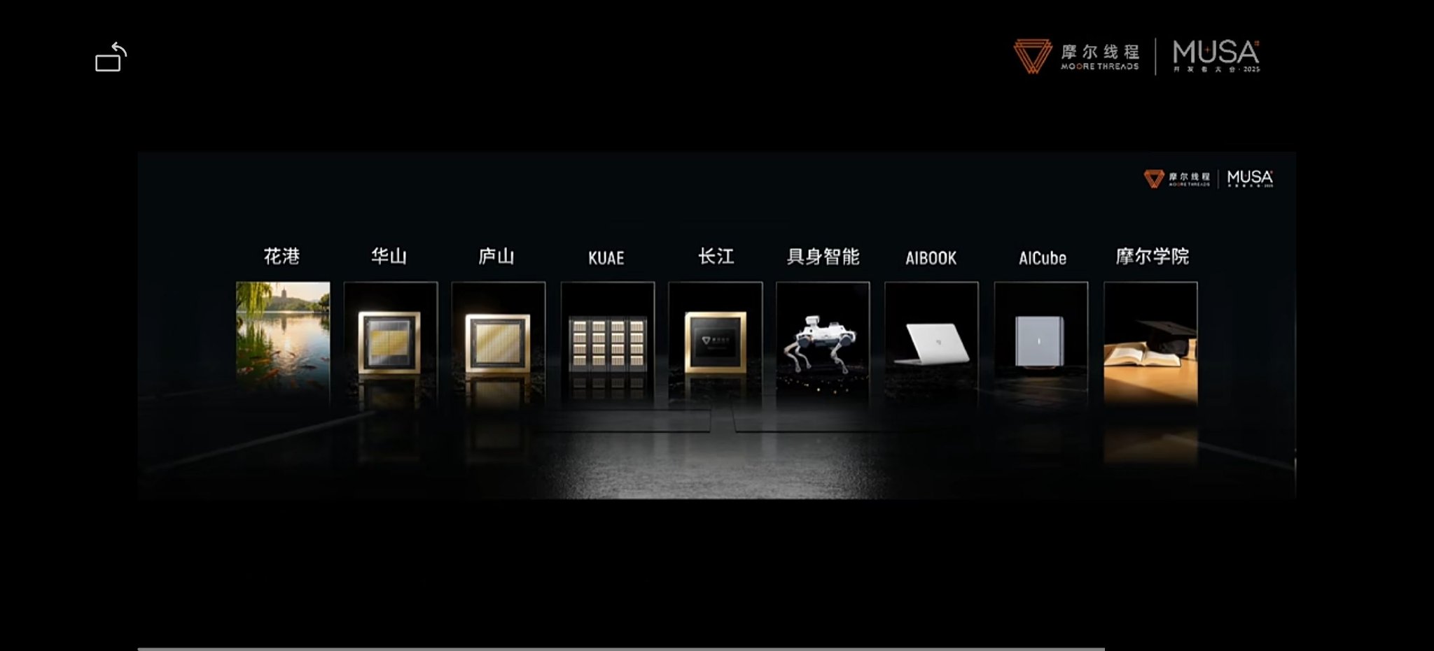 图源：截图自摩尔线程直播