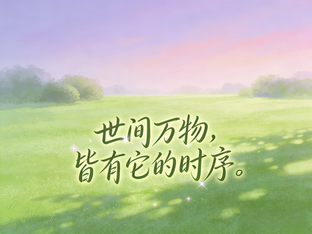 学会慢慢的，便会顺顺的