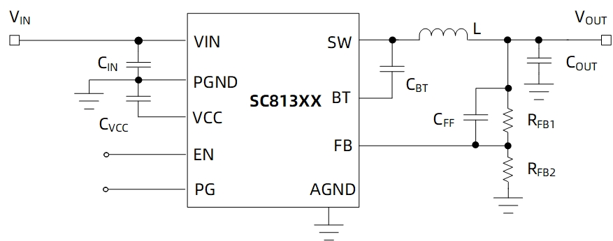 SC813XX 典型应用电路