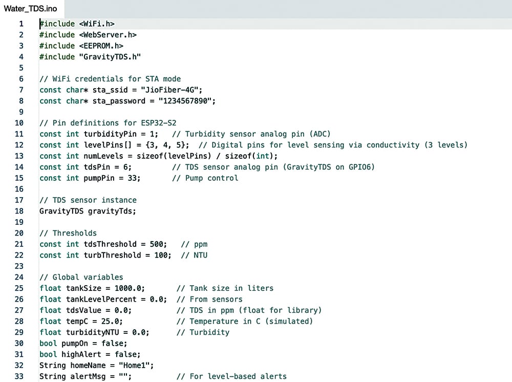 图3：配置Wi-Fi凭证的代码片段