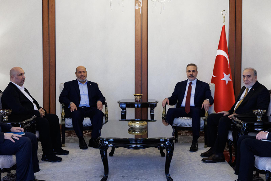 哈马斯：与土耳其外长讨论加沙停火协议与人道危机